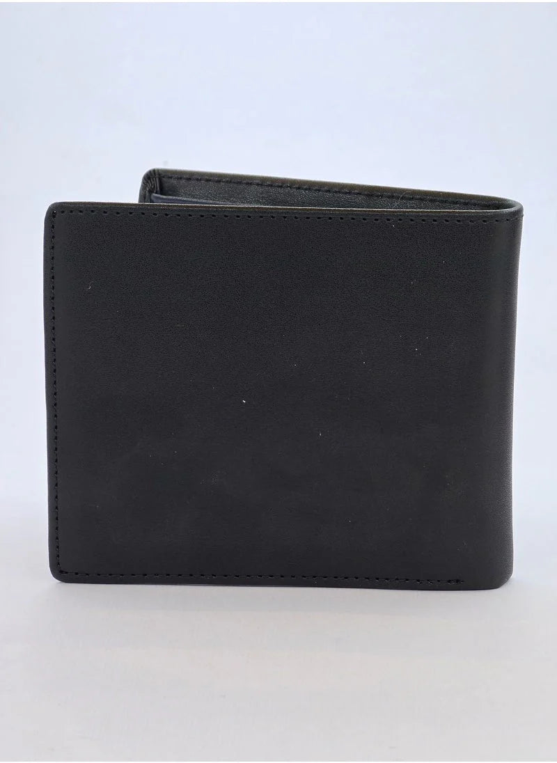 TH Black Leather Wallet