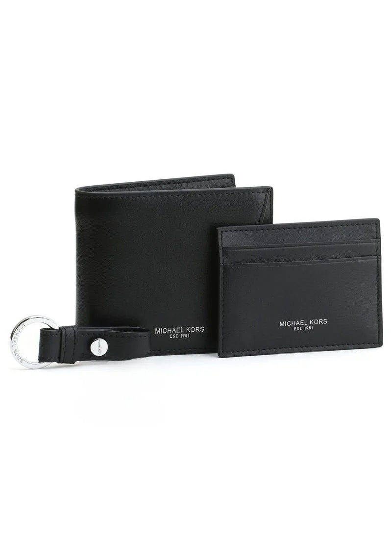 MK Wallet-Card Holder-Keychain Set For Men