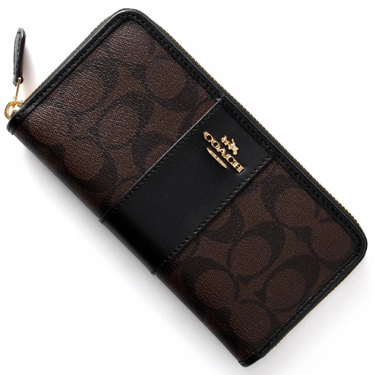 Coach Women’s Signature Canvas Zip-Around Wallet F54630 IMAA8