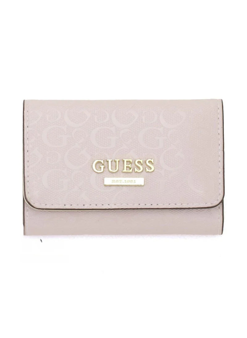 GU Pink Leather Wallet For Women