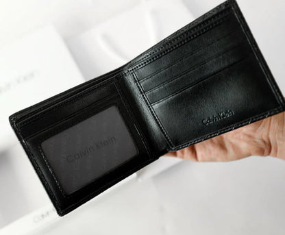 CK Black Leather Wallet For Men