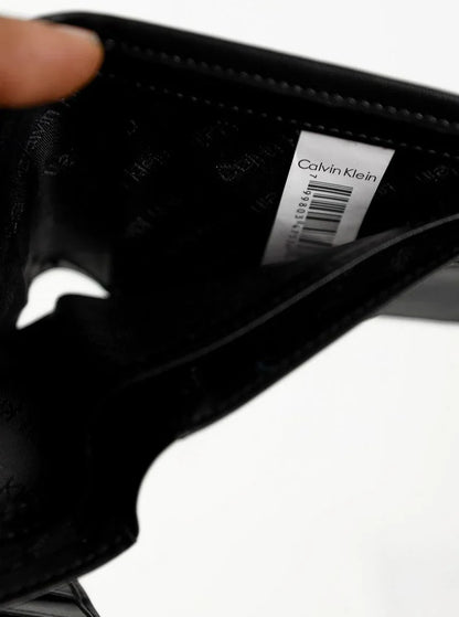 CK Black Leather Wallet For Men