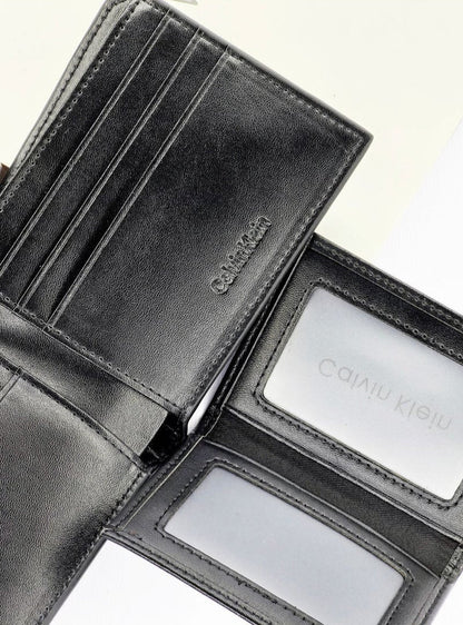CK Black Leather Wallet For Men