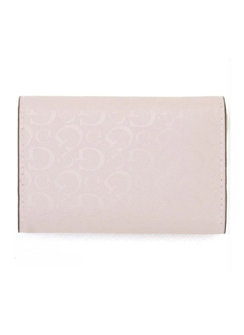 GU Pink Leather Wallet For Women