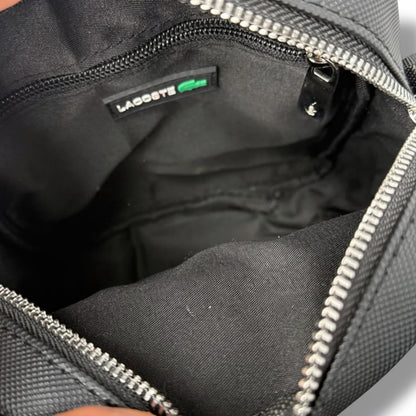 Lacoste men's black crossbody bag