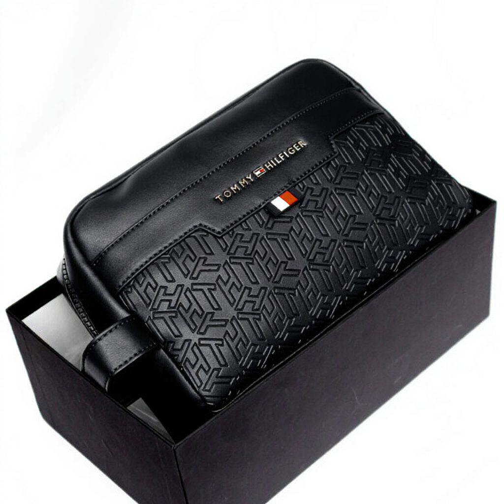 Tommy Hilfiger men's black handbag