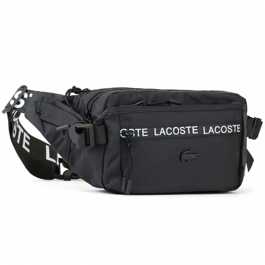 Lacoste Waterproof Waist Belt Black Bag Men