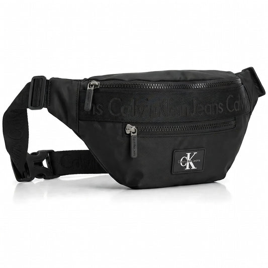 Calvin Klein Jeans Men’s Black Nylon Logo Waist Bag