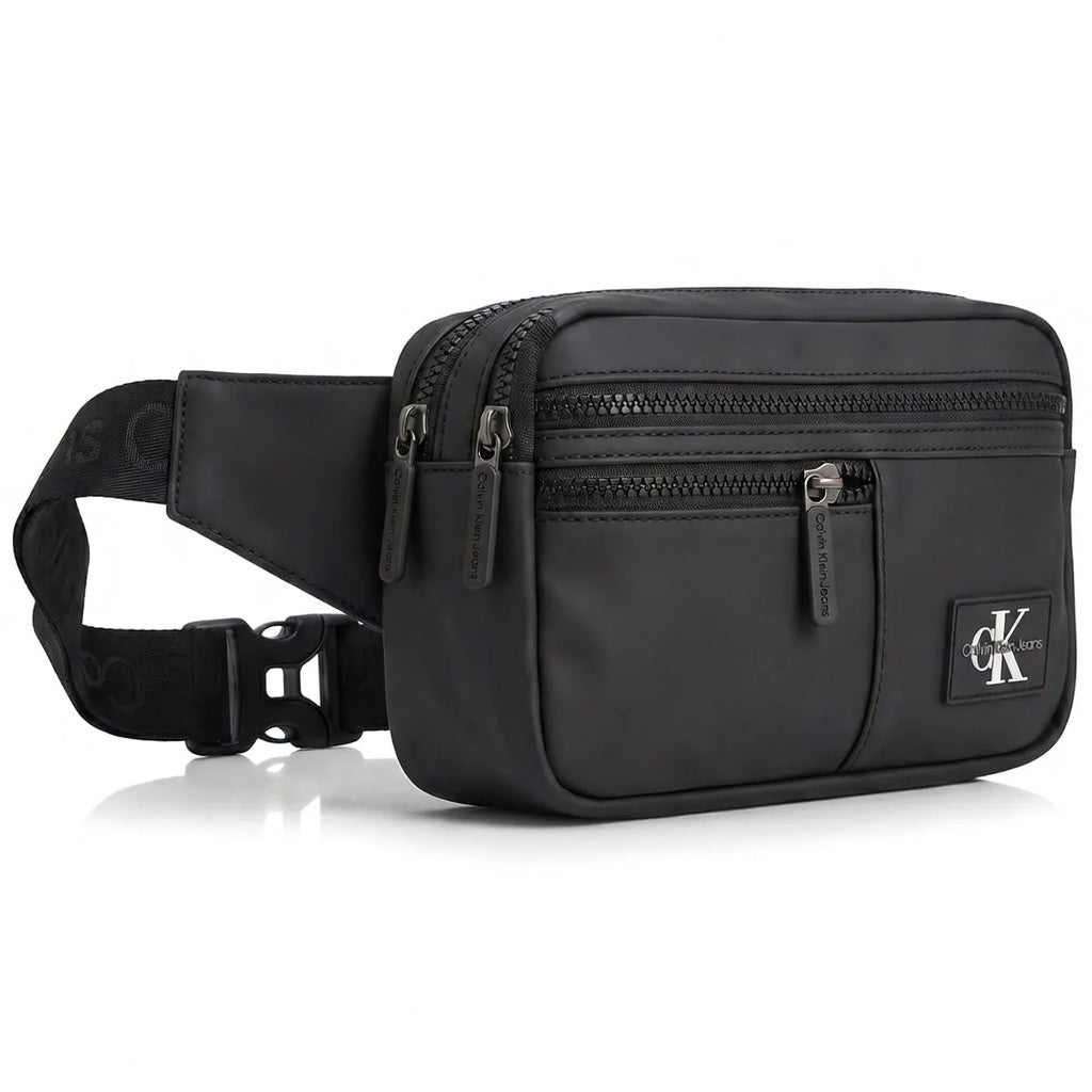 Calvin Klein Jeans Men's Waist Bag - Black with 4 Zippers