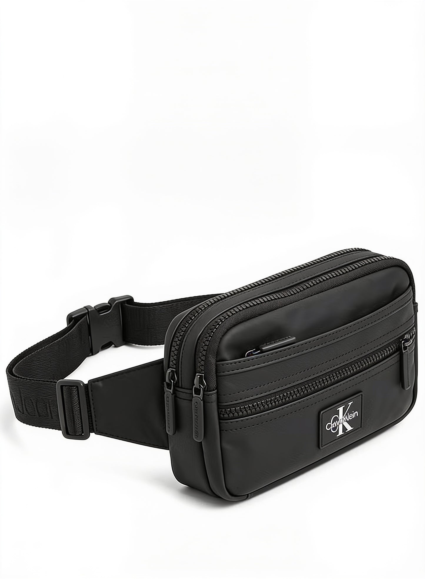 Calvin Klein Jeans Men's Black Multi-Zipper Waist Bag