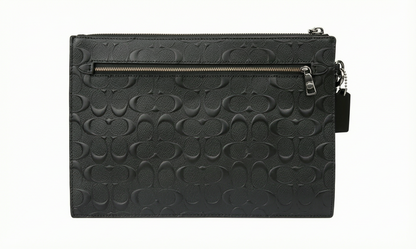COACH STRUCTURED POUCH IN SIGNATURE LEATHER (COACH F75914)