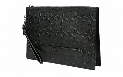COACH STRUCTURED POUCH IN SIGNATURE LEATHER (COACH F75914)