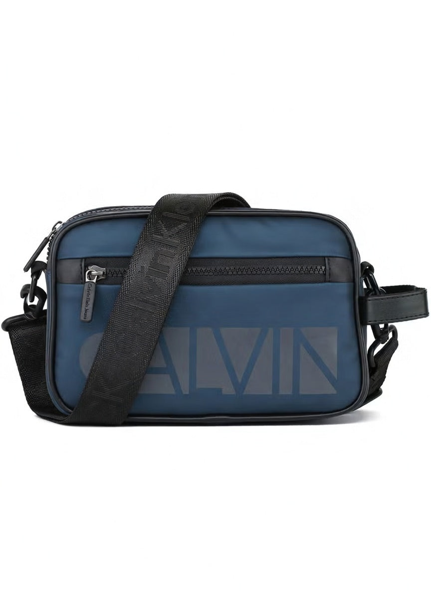 Navy Blue Calvin Klein Shoulder Crossbody Men Waterproof Handbag Ck