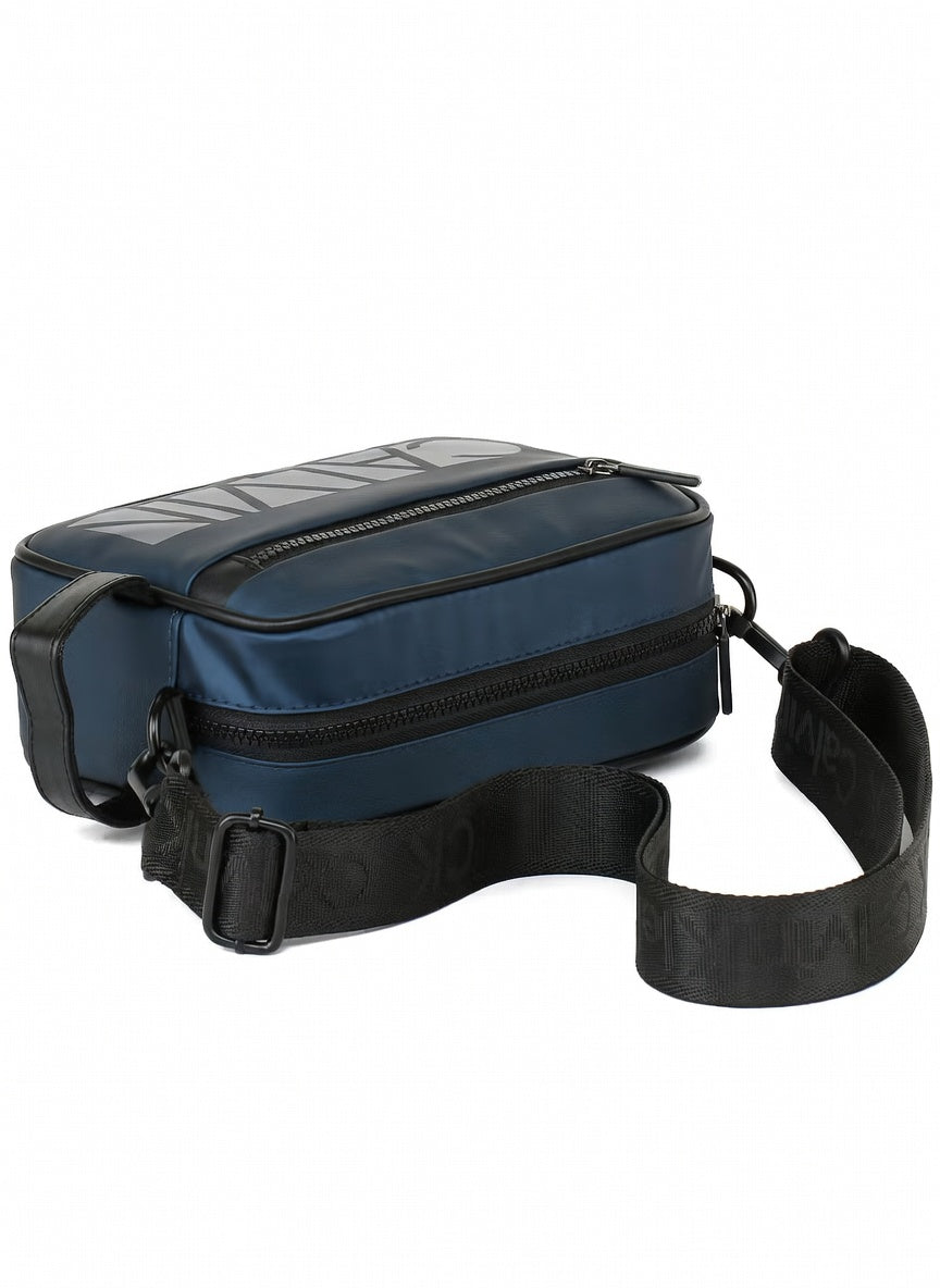 Navy Blue Calvin Klein Shoulder Crossbody Men Waterproof Handbag Ck