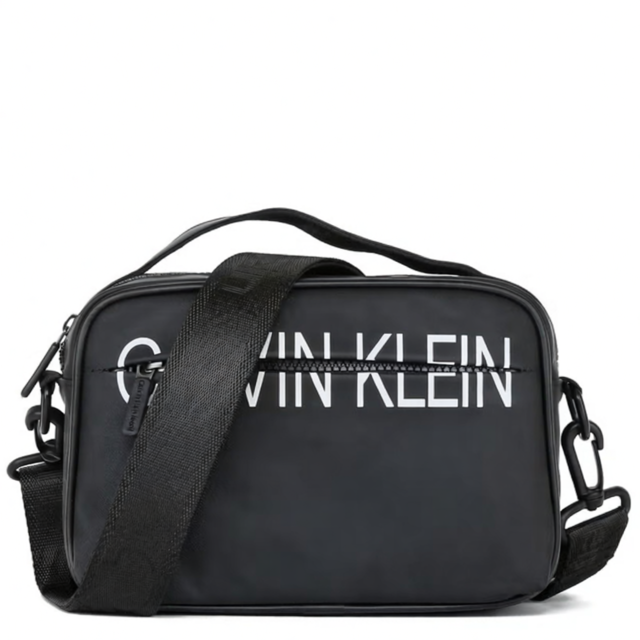 Black Calvin Klein Shoulder Crossbody Men Waterproof Hand Bag Ck