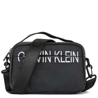 Black Calvin Klein Shoulder Crossbody Men Waterproof Hand Bag Ck
