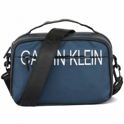 Navy Blue Calvin Klein Shoulder Crossbody Men Waterproof Hand Bag CK