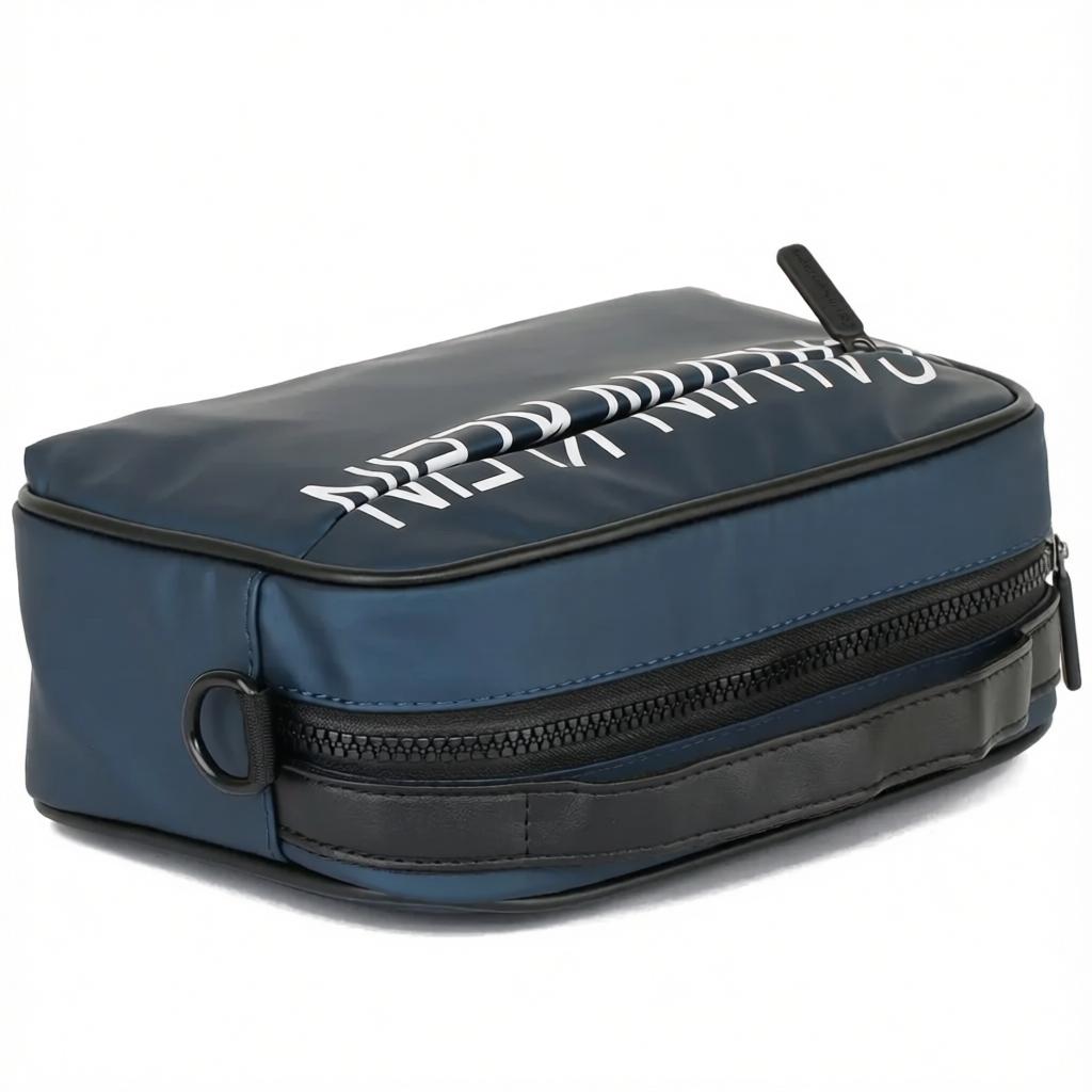 Navy Blue Calvin Klein Shoulder Crossbody Men Waterproof Hand Bag CK