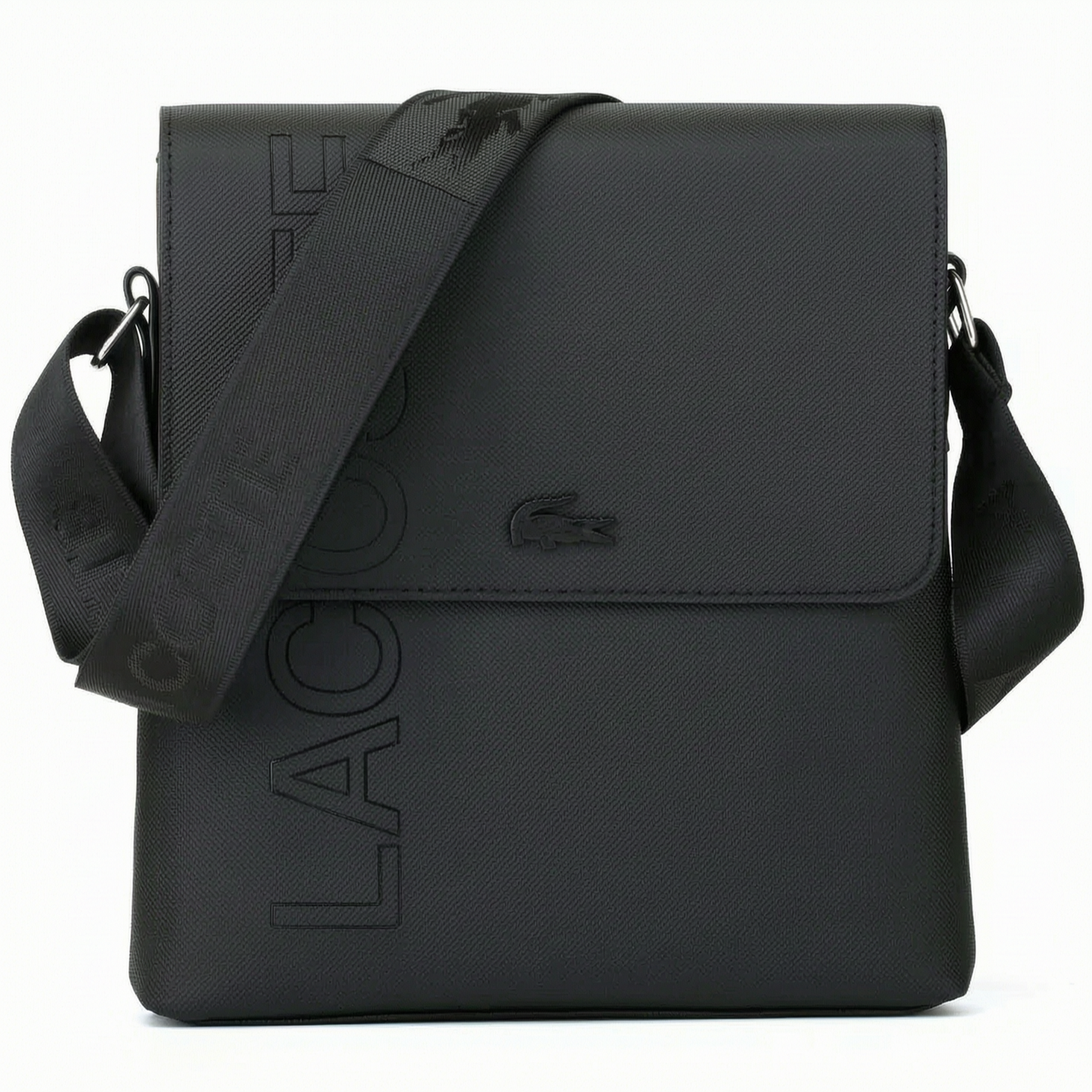 Lacoste Messenger Crossbody Bag Black for Men