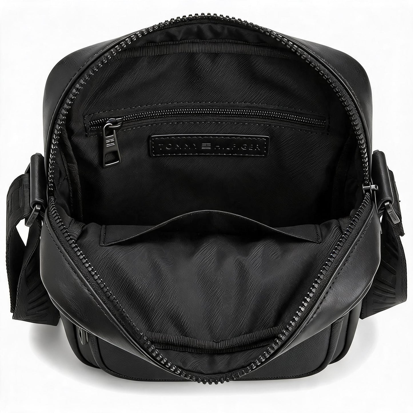 Tommy Hilfiger Men’s Black Panel Crossbody Bag