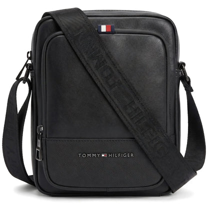 Tommy Hilfiger Men’s Black Panel Crossbody Bag