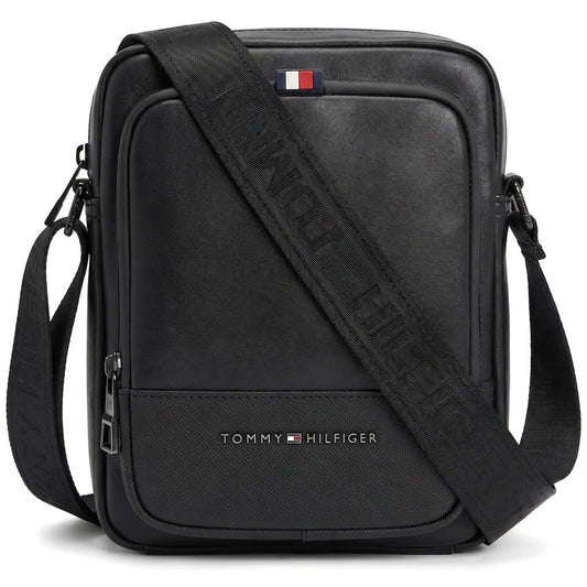 Tommy Hilfiger Men’s Black Panel Crossbody Bag