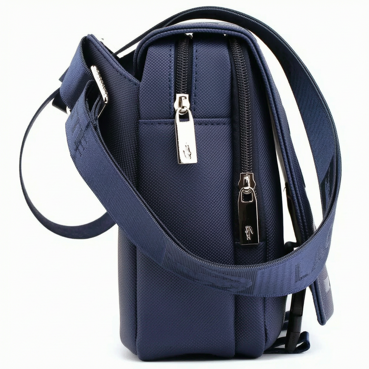 Lacoste blue leather CrossBody Bag for men