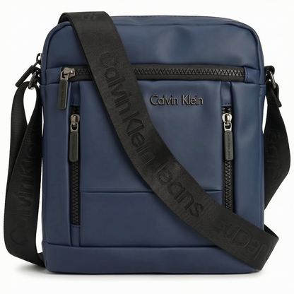 Calvin Klein Jeans Men’s Navy Blue Matte Tech Crossbody Bag