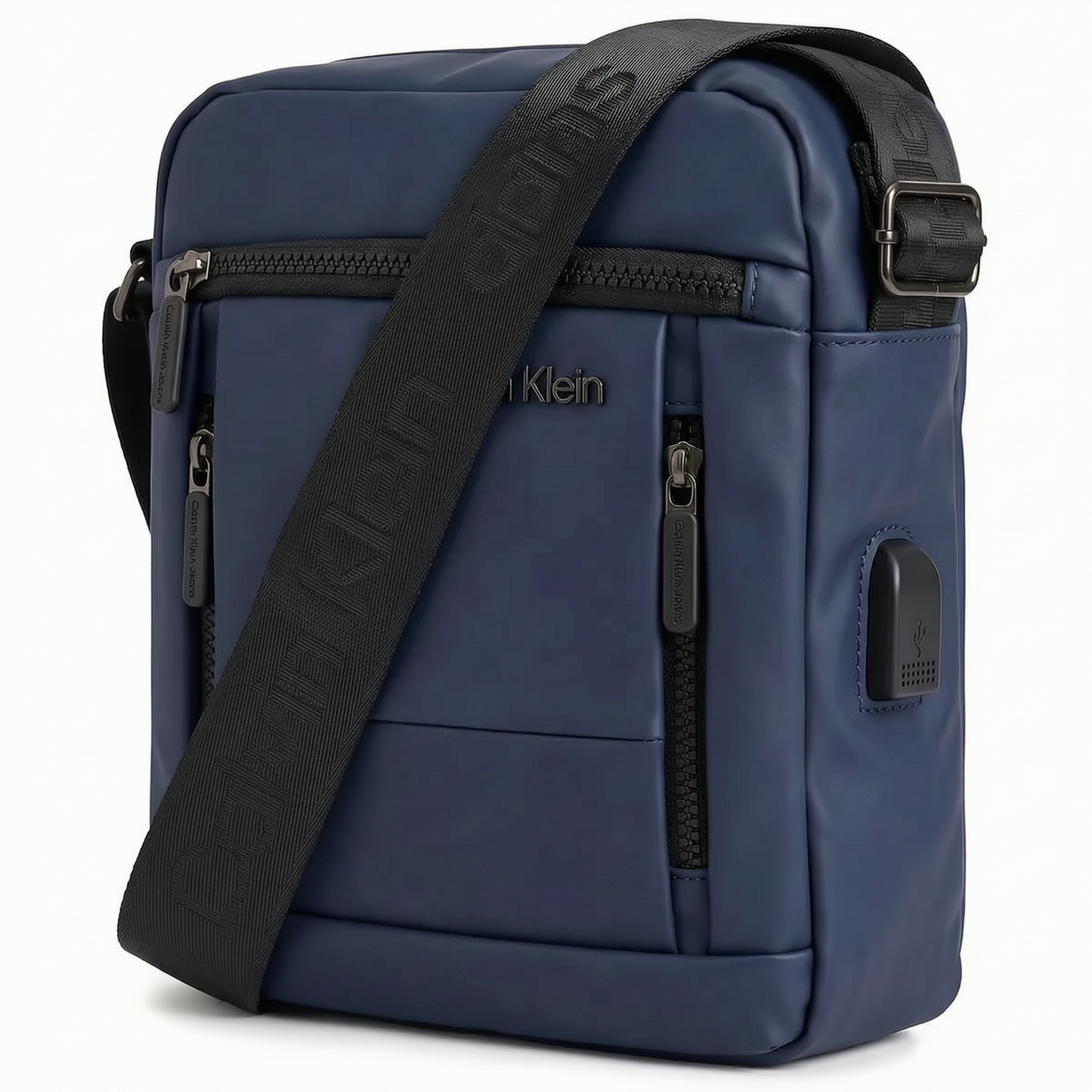 Calvin Klein Jeans Men’s Navy Blue Matte Tech Crossbody Bag