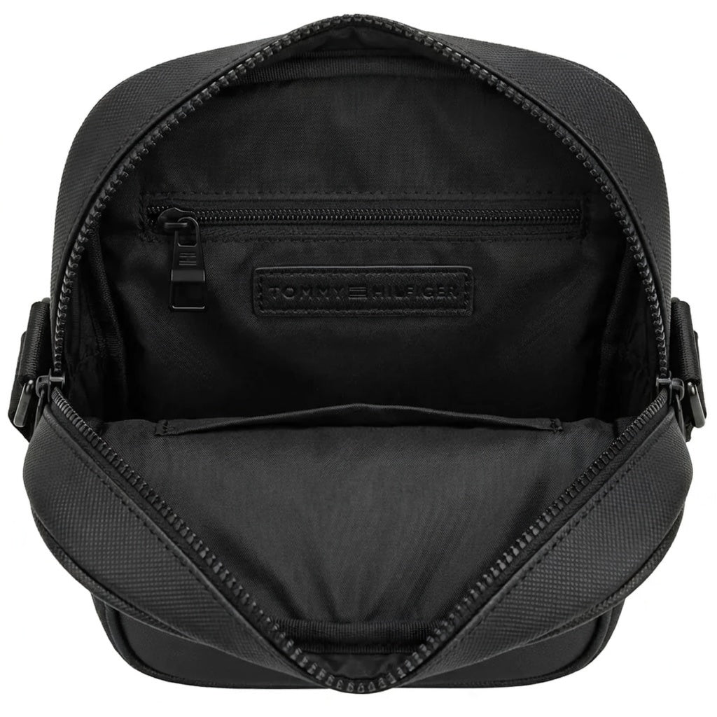 Tommy Hilfiger Men’s Black Textured Crossbody Bag