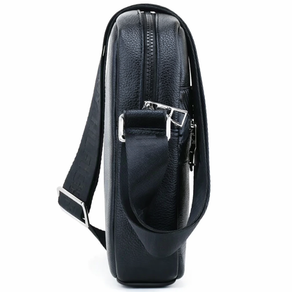 Tommy Hilfiger Crossbody Bag, Black Leather