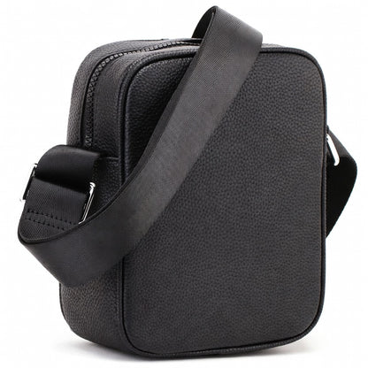 Tommy Hilfiger Messenger Bag Black Leather