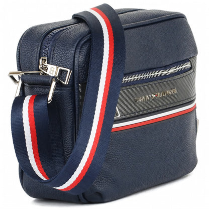 Tommy Hilfiger Leather Crossbody Shoulder Navy Blue Men Bag.
