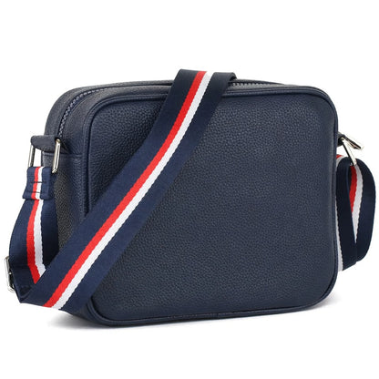 Tommy Hilfiger Leather Crossbody Shoulder Navy Blue Men Bag.