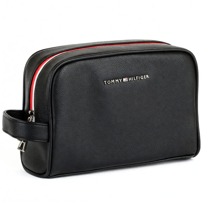 Leather Tommy Hilfiger Black Handbag For Men Gift Box