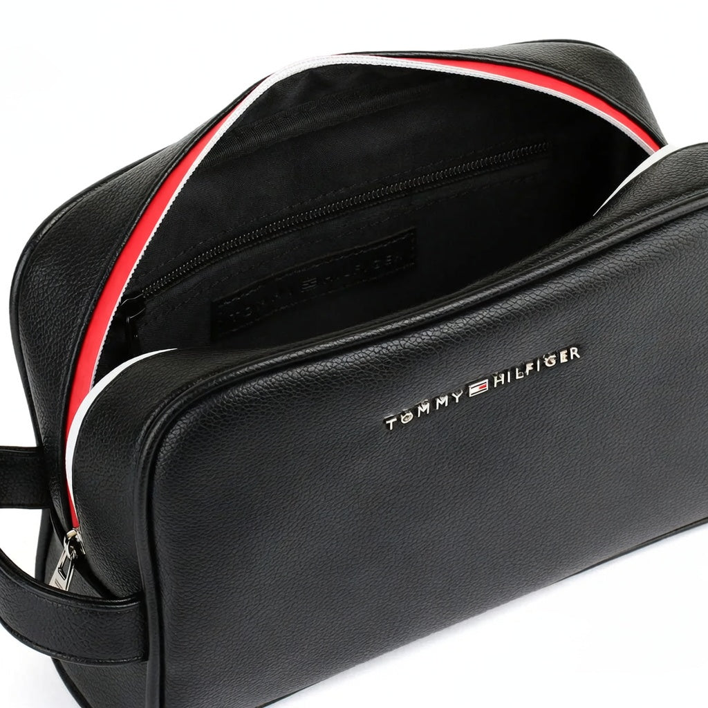 Leather Tommy Hilfiger Black Handbag For Men Gift Box