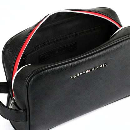 Leather Tommy Hilfiger Black Handbag For Men Gift Box