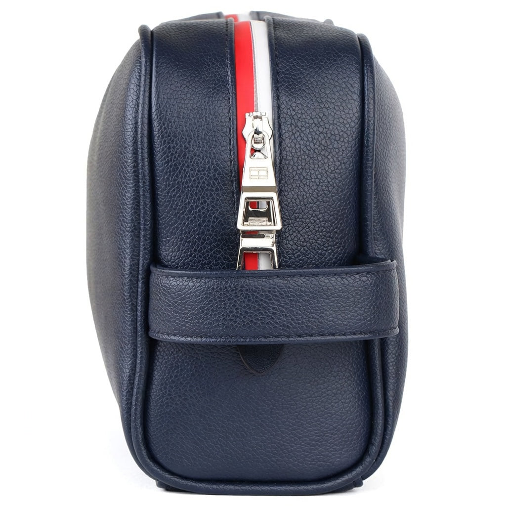 Tommy Hilfiger Blue Leather Mens Clutch Bag Gift Box