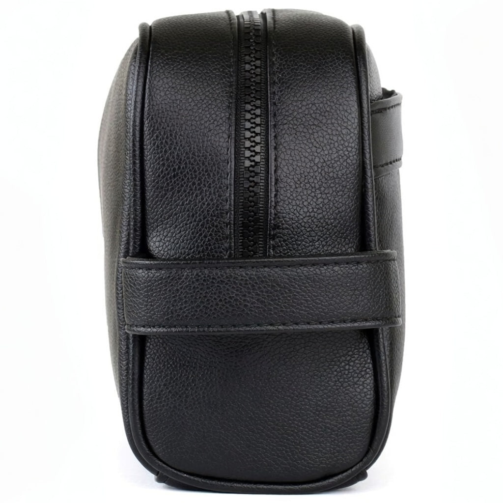 Tommy Hilfiger Leather Mens Clutch Black Bag Gift Box Patterned Logo