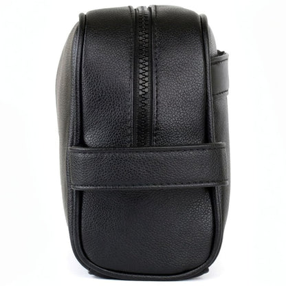 Tommy Hilfiger Leather Mens Clutch Black Bag Gift Box Patterned Logo