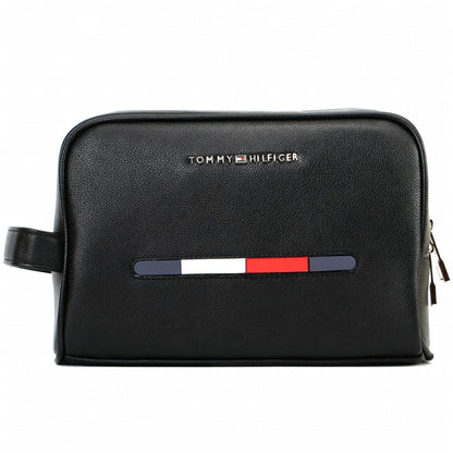 Tommy Hilfiger Leather Black Handbag For Men Gift Box