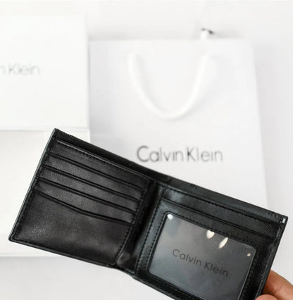CK Black Leather Wallet For Men