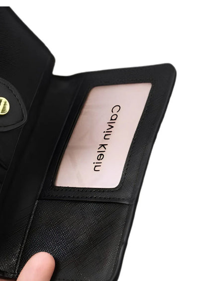 CK Black Leather Wallet For Women