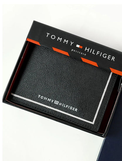 TH Black Wallet For Men