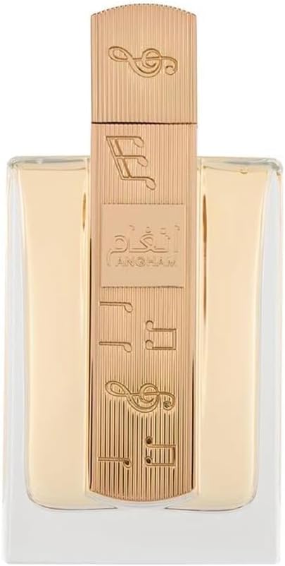 Angham perfume with notes of citrus, lavender, musk, amber, and vanilla; a long-lasting unisex fragrance