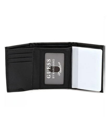 GU Black Trifold Wallet For Men
