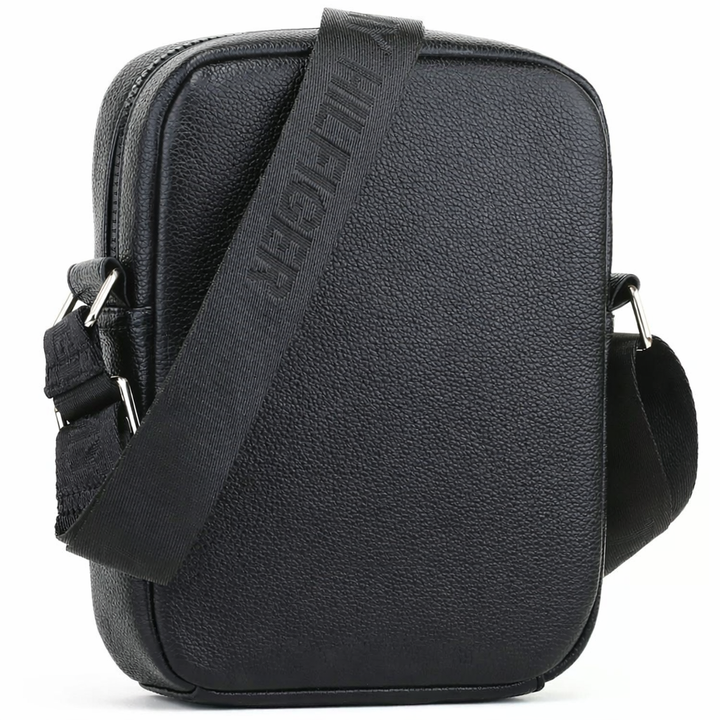 Tommy Hilfiger Crossbody Bag, Black Leather