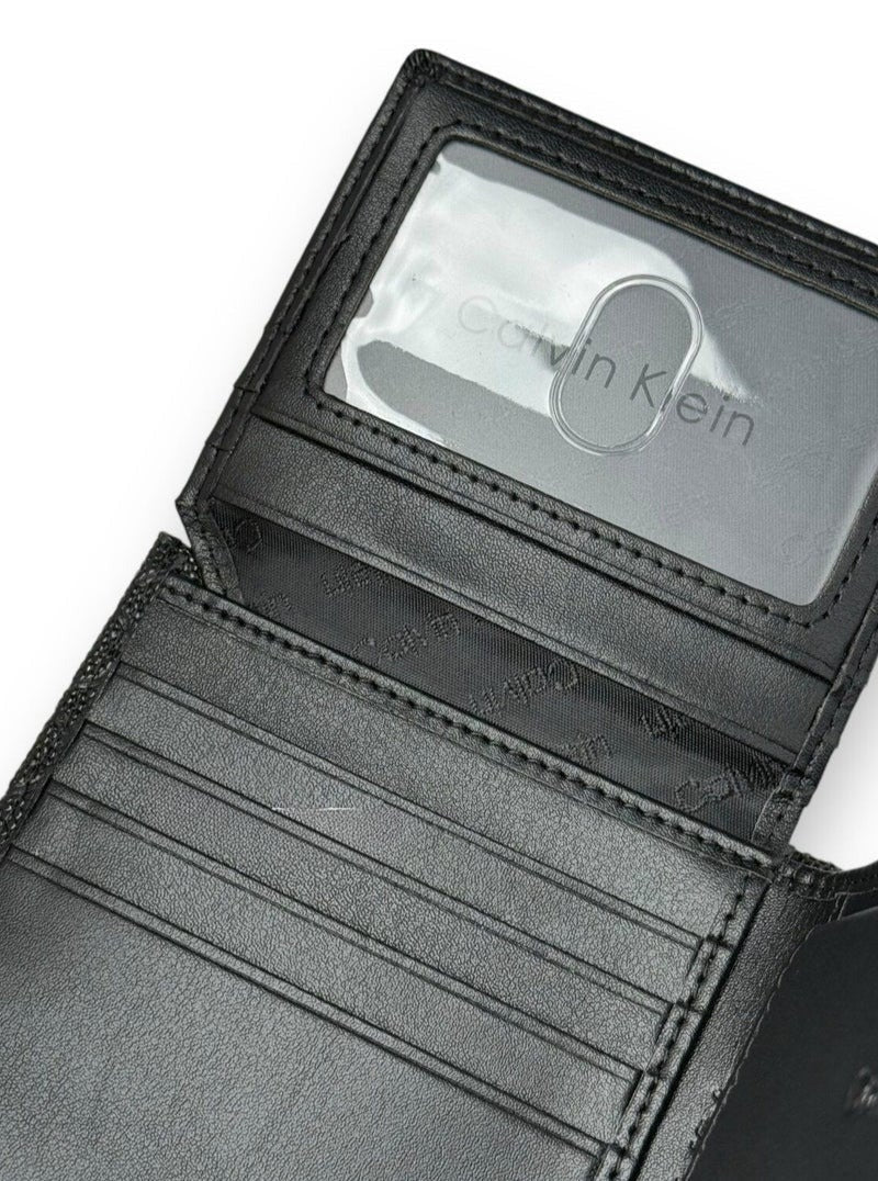 CK Black Leather Wallet For men