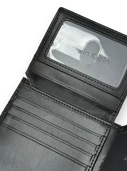 CK Black Leather Wallet For men