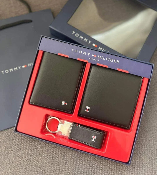 TH Wallet-Keychain-Card Holder Set For Men